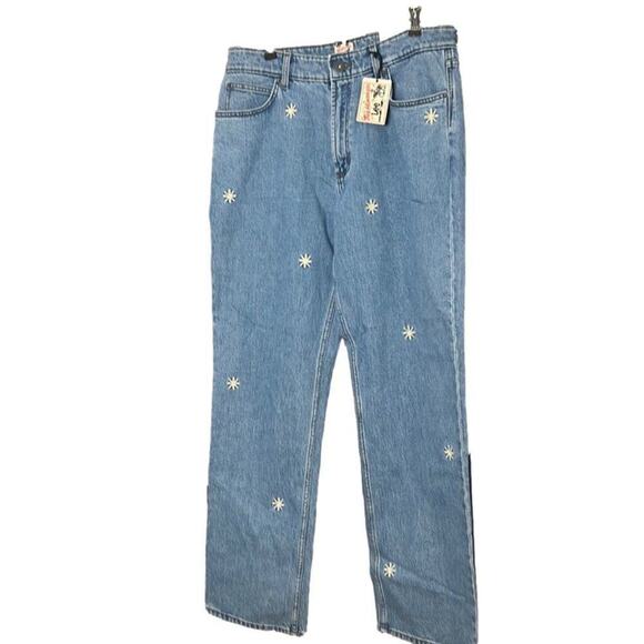 LEE x THE HUNDRED FLOWER EMBROIDERED RELAXED WORKPANTS SIZE 32X32 - Picture 3 of 10